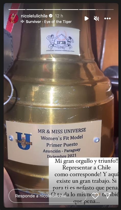 Mi gran orgullo!”: Nicole Moreno le respondió a sus detractores que