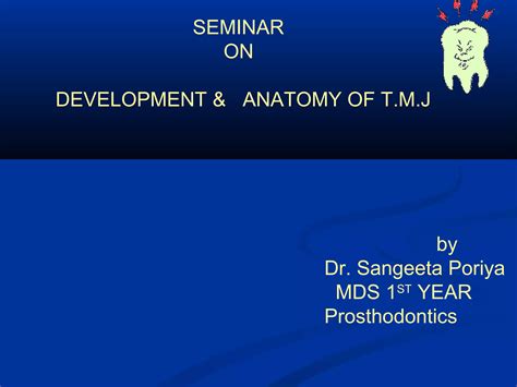 Temporomandibular Joint Development And Anatomy Ppt