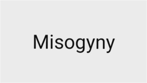 How To Pronounce Misogyny Youtube