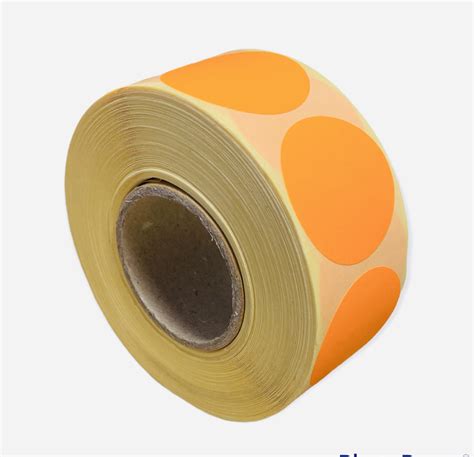 Etiketten Rond Mm Fluor Oranje Mt Papier