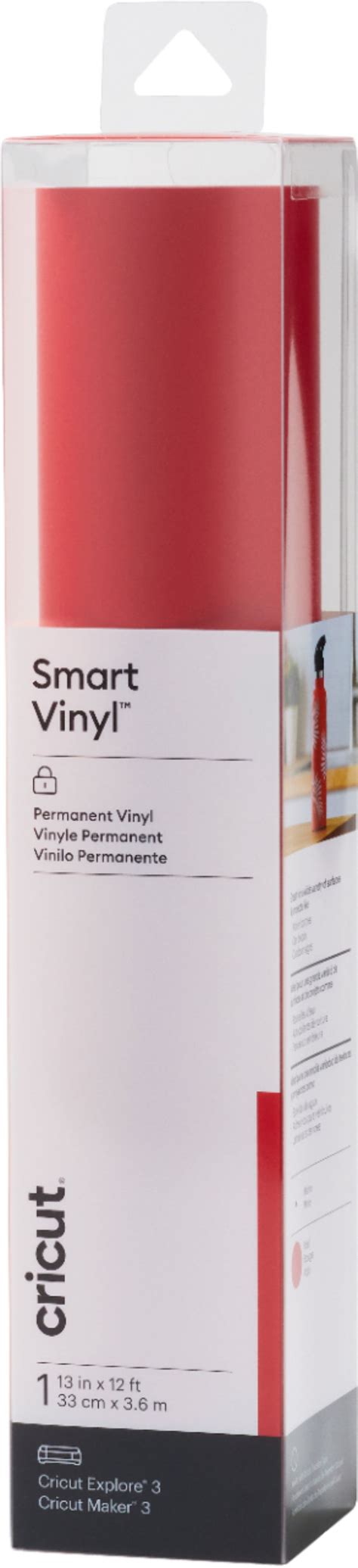 Best Buy Cricut Smart Vinyl Permanent 12 Ft Red 2008532