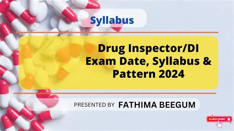 Drug Inspector Di Exam Date Syllabus Pattern Youtube