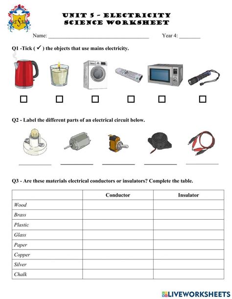 Electricity And Magnetism Th Grade Science Worksheets And Answer