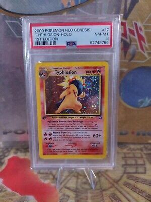 Pokemon Typhlosion Neo Genesis St Edition Holo Rare Psa