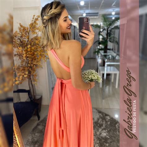 Vestido Multiformas Coral