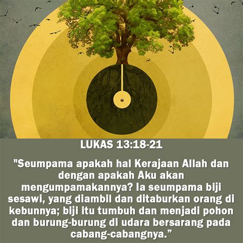 Gambar Ayat Alkitab Perumpamaan Biji Sesawi