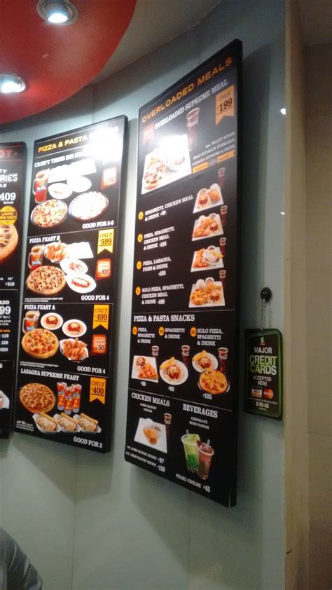 Menu At Greenwich Fast Food Manila Pcu Building