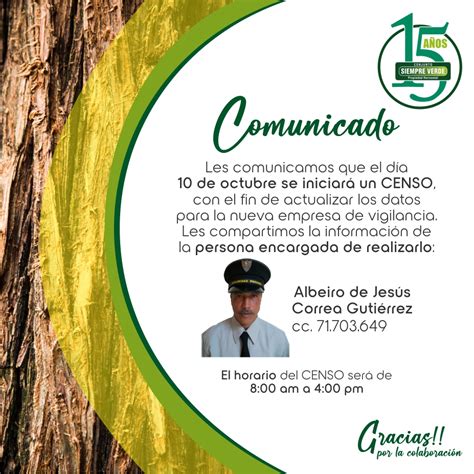 Conjunto Siempre Verde Censo Siempre Verde