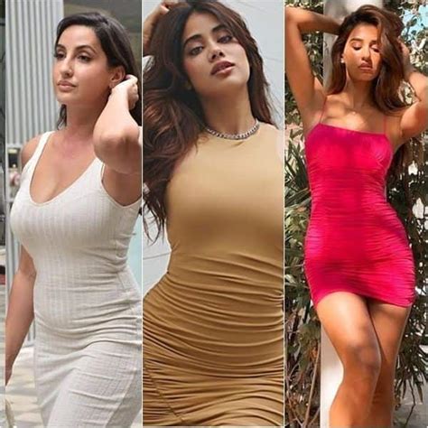 Nora Fatehi Janhvi Kapoor Disha Patani And More B Town Divas Who Looked The Sexiest In Bodycon