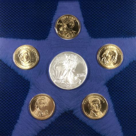 2007 United States Mint Annual Uncirculated Dollar Coin Set American