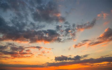 Summer Evening Sky Stock Image Image Of Horizon Reflection 59646293