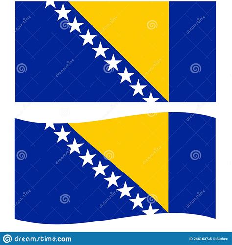 Bandera De Bosnia Y Herzegovina Bandera Nacional De Bosnia Herzegovina