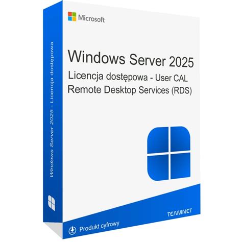 Microsoft Windows Server 2025 Rds 1 User Cal Cena Kup Taniej Legalna Licencja Teamnet