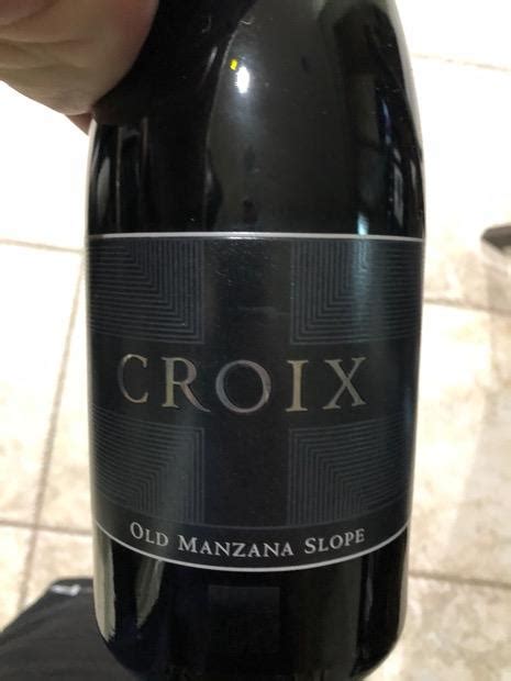 2016 Croix Estate Pinot Noir Old Manzana Slope Usa California Sonoma