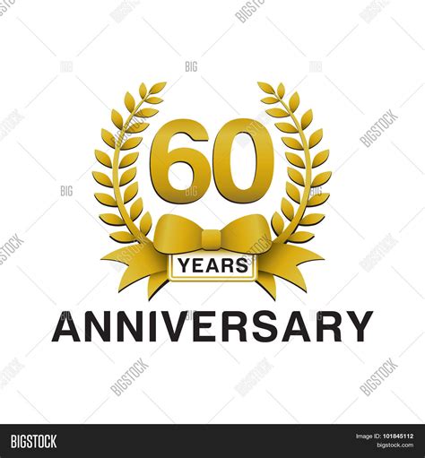 60th Anniversary Vector And Photo Free Trial Bigstock