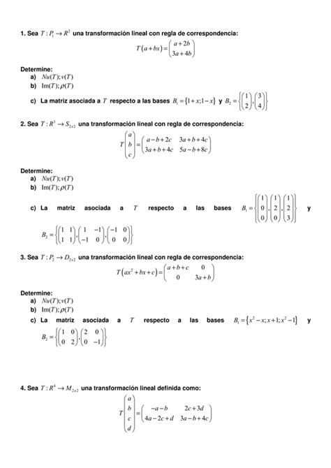 Examenes Resueltos Algebra Lineal Pdf