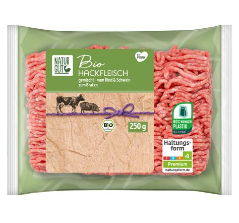 Naturgut Bio Hackfleisch Gemischt Vom Rind Und Schwein Penny De