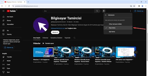 Youtube Ambiyans Modu Nedir Bilgisayar Tamircisi