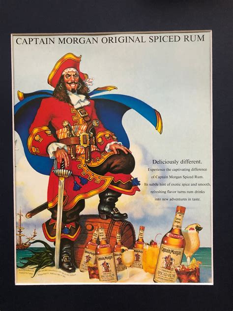 1990's Captain Morgan Advertisement deliciously - Etsy