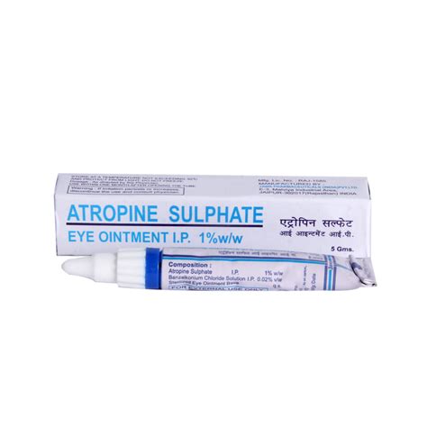 Atropine Sulphate Eye Ointment 5g Price Uses Side Effects