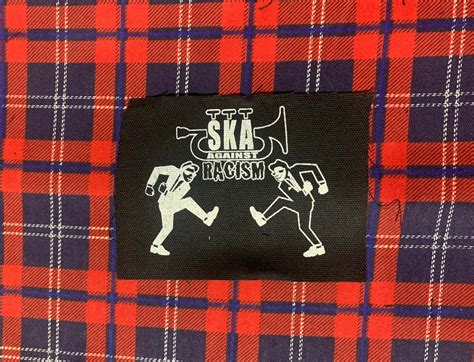 Ska Against Racism Diy Patch Punk Crust Black Flag Off Leftover Crack