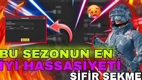 BU SEZONUN EN İYİ HASSASİYETİ BÜYLE BİR HASSASİYET YOK PUBG MOBİLE