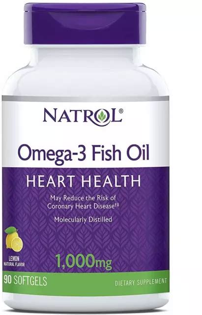 Aceite De Pescado Omega De Natrol C Psulas Blandas Mg