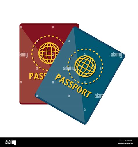 Passport Document Isolated Icon Stock Vector Image And Art Alamy