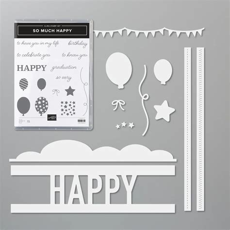 Stampin Up So Much Happy Bundle So Much Happy Stamps Happy Dies