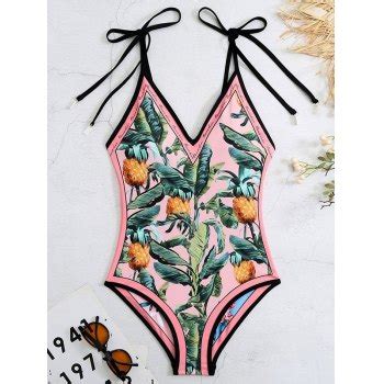 Emmiol Free Shipping Reversible Vintage Floral One Piece Swimsuit