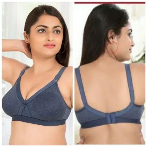 Lycra Cotton Plain Moulded Big D Cup Size Bra By Aariti Colors Of