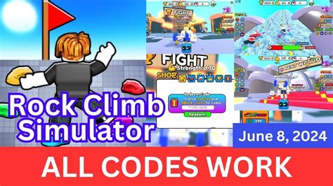 All CODES WORK Rock Climb Simulator ROBLOX June 8 2024 YouTube