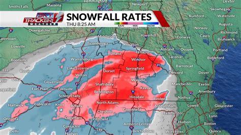 Weather Blog Impressive Snowfall Rates Across Southern Vermont And New