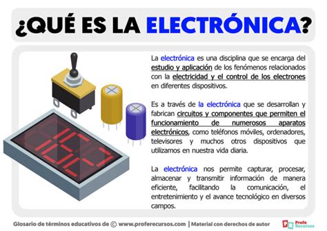 Qué es la Electrónica Definición de Electrónica