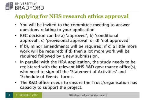 Ethical Approval Processes For Research Ppt Download