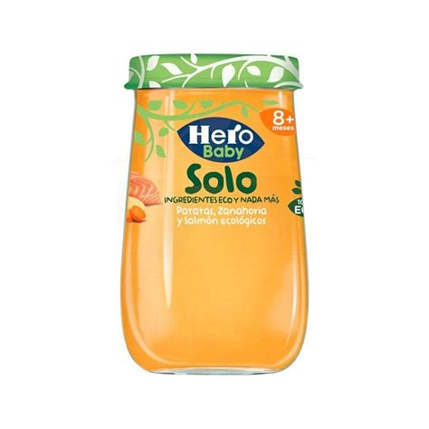 Hero Baby Solo Tarrito Eco Patatas Zanahoria Y Salmón 190 Gr