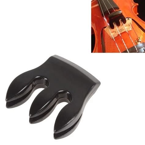 Accessoires de violon à 3 dents en métal noir de haute qualité