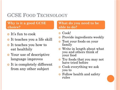 Ppt Gcse Food Technology Powerpoint Presentation Free Download Id 2394458