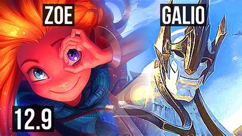 Zoe Vs Galio Mid Rank Zoe Legendary Br Challenger