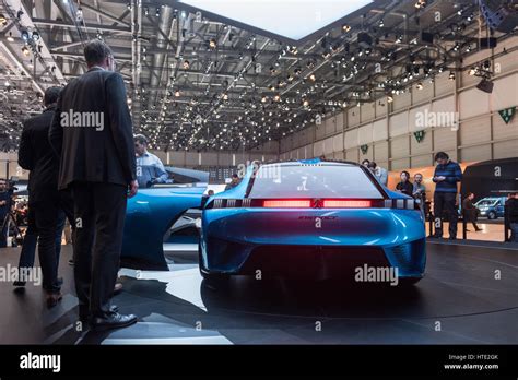 Peugeot Instinct Concept Car At The Geneva Switzerland International