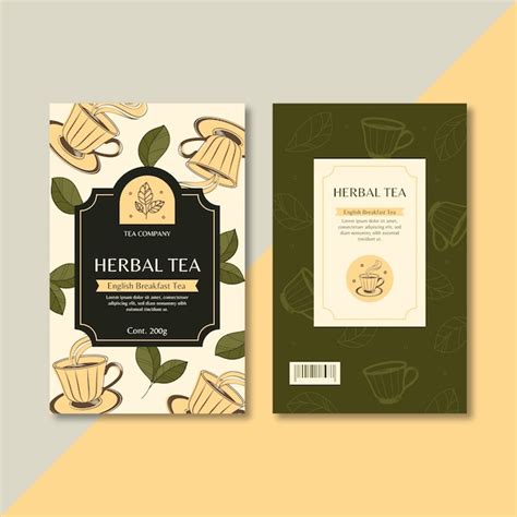 Packaging Design Tea Enthusiasts Vectors And Illustrations For Free