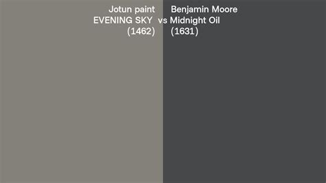 Jotun Paint Evening Sky Vs Benjamin Moore Midnight Oil