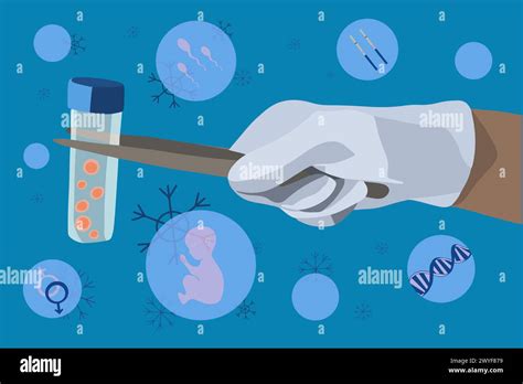 Egg Freezing Vector Isolated Illustration Artificial Insemination Egg