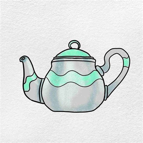 How To Draw A Teapot Helloartsy