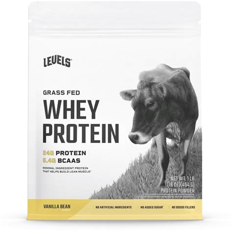 Levels Natural Low Carb Whey Protein Concentrate Grass Fed No