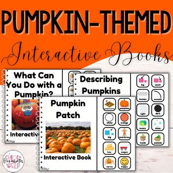 Pumpkin-Themed Interactive Books! Set of 3 Books! by Chloe Elizabeth SLP