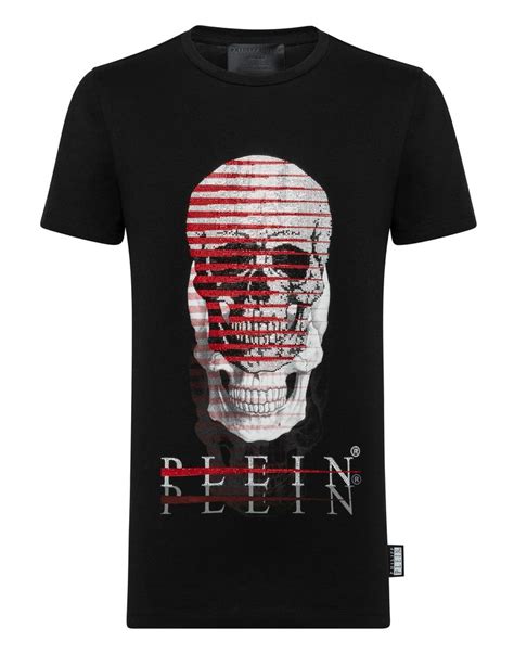 Philipp Plein T Shirt Platinum Cut Round Neck Skull In Black ModeSens