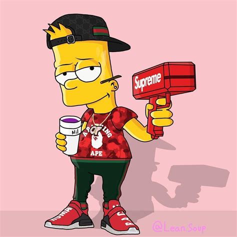 Bart Simpson In Red Wallpapers Wallpaper Cave