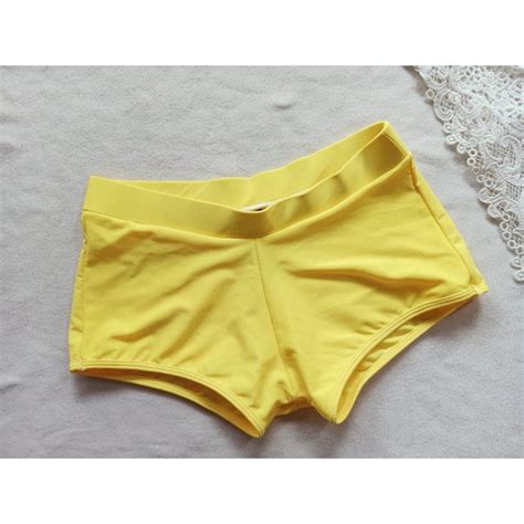 Yellow Push Up Foam And Wires Bikini Swimsuit Swim Wear Baju Renang