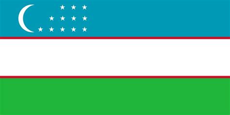 Uzbekistan Flag Vector Country Flags